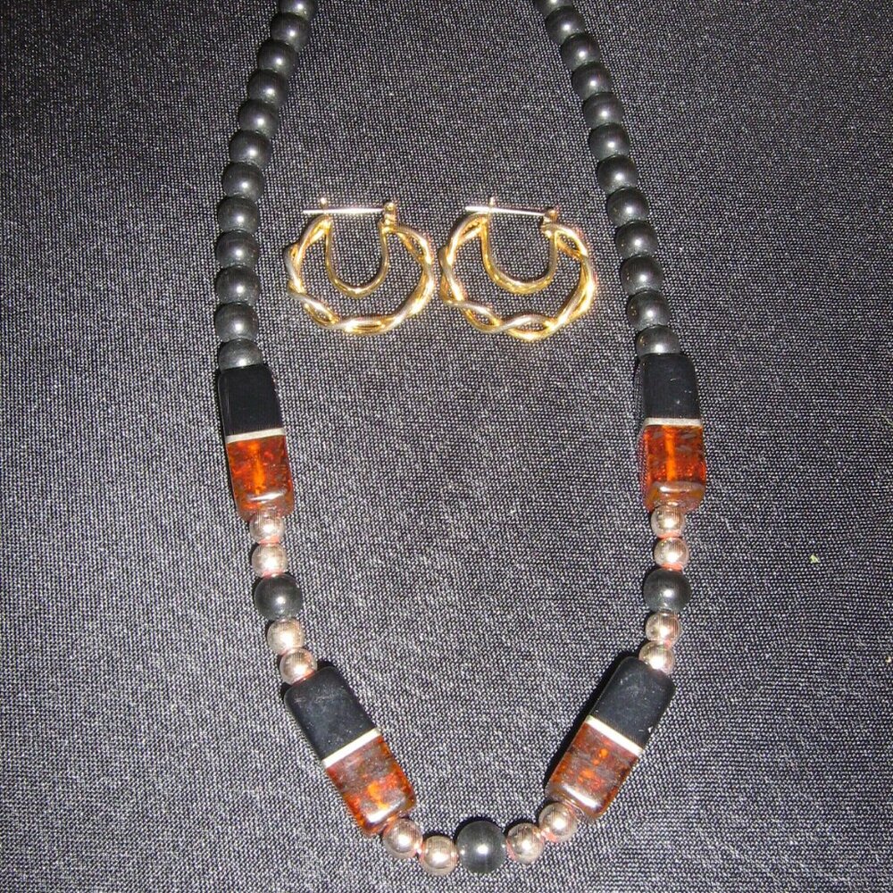 Vintage Necklace And Earrings. $5.00 AS AN ADD ON